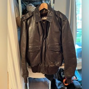 Men’s vintage Schott leather bomber